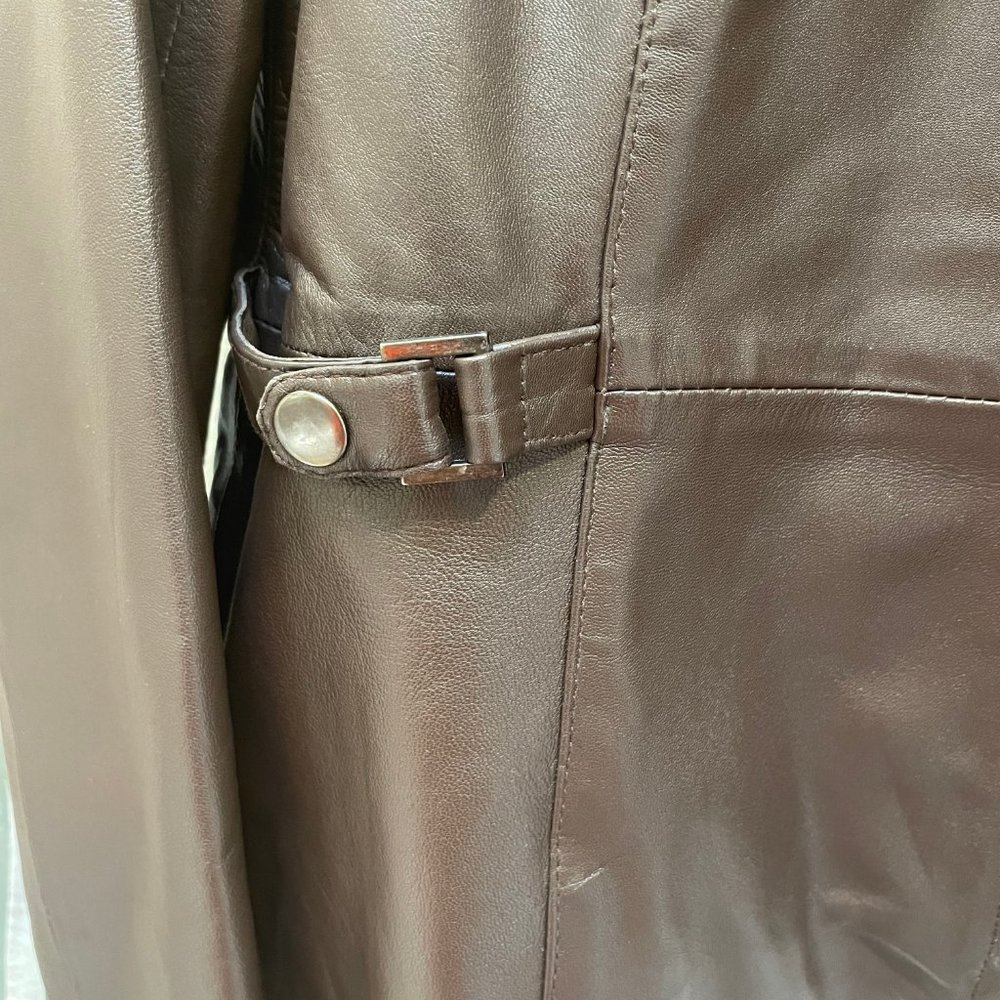 Brown Leather Jacket - Picture 2 of 2